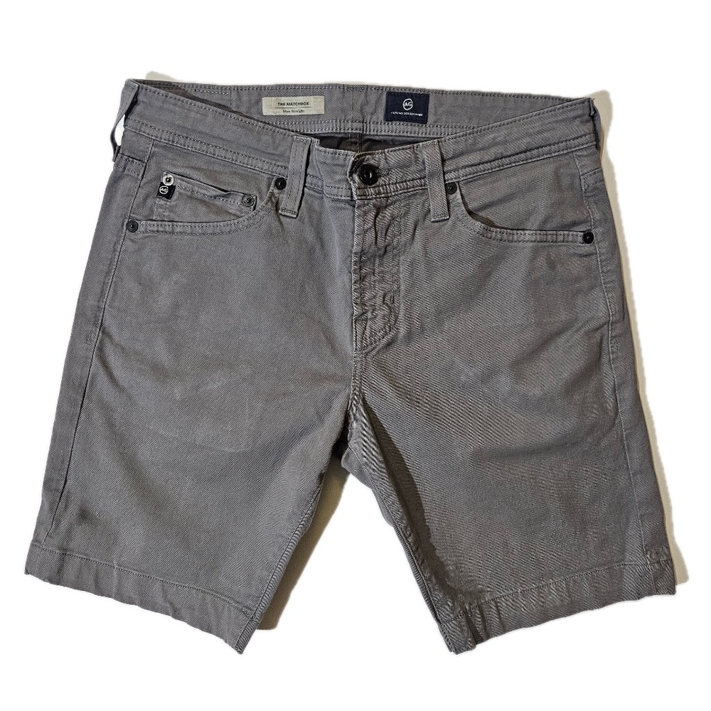 Adriano Goldschmied Shorts‎ Womens 30 Gray Chino Slim Flat Front 5-Pocket